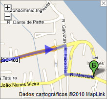 Já no centrinho da praia, esquina do shopping Barra Norte, entre para direita, mão única, e após 300 metros, entre a esquerda na bifurcação. Siga por mais 150 e seja bem-vindo a pousada Atlantique.